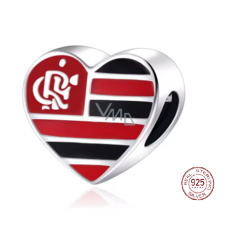 Charm Sterlingové stříbro 925 Brazílie, Rio de Janeiro, CR Flamengo, přívěsek na náramek cestování Charm Sterlingové stříbro 925 Brazílie, Rio de Janeiro, CR Flamengo, přívěsek na náramek cestování