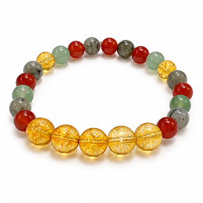 Bracelet with a story – Follow your dream, natural minerals, 8 mm bead / wrist 16–18 cm Bracelet with a story – Follow your dream, natural minerals, 8 mm bead / wrist 16–18 cm