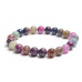 Ruby and Sapphire bracelet elastic natural stone, ball 8 mm / 16 - 17 cm