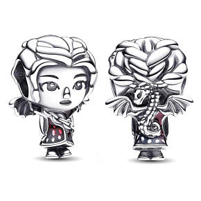 Charm Sterling silver 925 Game of Thrones Daenerys, bracelet bead, film