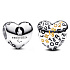 Charm Sterling silver 925 Paris 2024 Olympics heart bead on bracelet sport