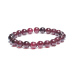Garnet red elastic bracelet, ball 8 mm / 16-17 cm, stone of fire, love