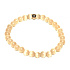 Ulexit champagne bracelet elastic natural stone, ball 6 mm / 16 - 17 cm, AAA quality
