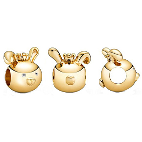 Charm Sterling silver 925 Rabbit, Rabbit is the fourth animal in the 12-year cycle of the Chinese zodiac sign, bead for bracelet Charm Sterling silver 925 Rabbit, Rabbit is the fourth animal in the 12-year cycle of the Chinese zodiac sign, bead for bracelet