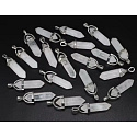Crystal Pendulum Hexagon Pendant Natural Stone 41 x 13 mm, Hand-Carved, Stone of Stones 1 Piece