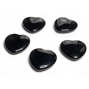 Obsidian black Hmatka, healing gemstone in the shape of a heart natural stone 3 cm 1 piece, stone of salvation Obsidian black Hmatka, healing gemstone in the shape of a heart natural stone 3 cm 1 piece, stone of salvation