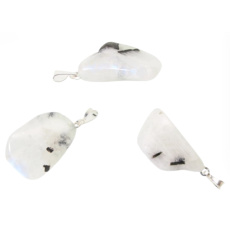 Moonstone Troml pendant natural stone, 2,2-3 cm, 1 piece, stone of destiny