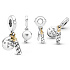 Charm Sterling silver 925 Birthday candle, 2in1 birthday bracelet pendant