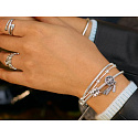 Charm Sterling silver 925 Zodiac sign Sparkling Aquarius, bead for bracelet