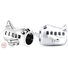 Charm Sterling silver 925 Airplane bead on travel bracelet Charm Sterling silver 925 Airplane bead on travel bracelet