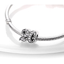 Charm Sterling silver 925, 20 anniversary, bead on bracelet