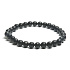 Shungite bracelet elastic natural stone, ball 6 mm / 16 - 17 cm, stone of life