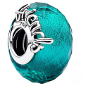 Charm Sterling silver 925 Murano glass friendship charm, friendship bracelet bead