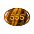 Wish Stone 555 - made of Tiger's Eye 35 × 45 mm – change, courage, and new opportunities.