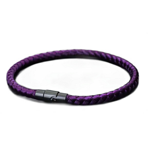 Rope Magnetic Bracelet – purple 19.5 cm x 4 mm, unisex