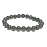Opal black bracelet elastic natural stone, ball 8 mm / 16-17 cm, AAA quality, lucky stone