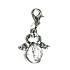 Guardian angel pendant with faceted glass ball 24 x 1,5 mm 1 piece