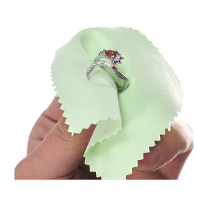 Cleaning cloth - silver cloth green 8 x 8 cm 1 piece