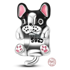 Charm Sterling Silver 925 Dog - Boxer Puppy, Animal Bead for Bracelet Charm Sterling Silver 925 Dog - Boxer Puppy, Animal Bead for Bracelet