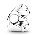 Charm Sterling silver 925 Hugging polar bears, bead on bracelet family