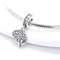 Charm Sterling silver 925 Anatomical biology - Brain, bracelet pendant, symbol
