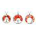 Agate red Tree of Life pendant natural stone, healing, chain length: 45 + 5 cm, adds rejuvenation and strength