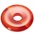 Carnelian Donut natural stone 30 mm, Teach us here and now