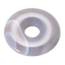 Agate grey Donut natural stone 30 mm