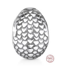 Charm Sterling silver 925 Game of Thrones, Dragon Egg, bracelet bead, movie
