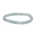 Calcite blue bracelet elastic natural stone, ball 6-6,2 mm / 16-17 cm, intuition stone