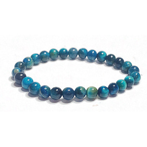 Tiger eye blue multi bracelet elastic natural stone, ball 6 mm / 16-17 cm, stone of the sun and earth, brings luck and wealth Tiger eye blue multi bracelet elastic natural stone, ball 6 mm / 16-17 cm, stone of the sun and earth, brings luck and wealth