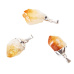 Citrine in metal pendant natural stone approx. 2,5 - 3 cm, stone of abundance, success
