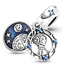 Charm Sterling silver 925 Marvel Star Wars Princess Leia 2in1, bracelet pendant