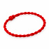 The Power of Colors Red Twisted String Bracelet with a Knot Closure – 20 cm | Symbol of Luck, Protection, and Connection