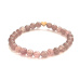 Rose quartz elastic bracelet, natural stone, 6 mm beads / 16 - 17 cm, AAA quality, stone of stones