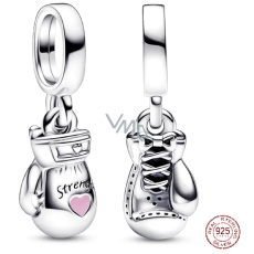 Charm Sterling silver 925 Boxing gloves, pendant on bracelet sport Charm Sterling silver 925 Boxing gloves, pendant on bracelet sport