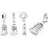 Charm Sterling silver 925 Disney Beauty and the Beast Magic Rose, bracelet pendant