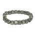 Pyrite bracelet elastic natural, cube 8 mm / 16-17 cm, master of self-confidence and abundance