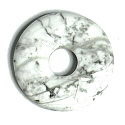Magnesite / Howlite white Donut natural stone 30 mm, cleansing stone