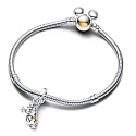 Charm Sterling silver 925 Disney 100. anniversary bear Baloo, bracelet pendant
