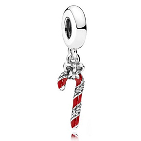 Sterling silver 925 Christmas lollipop, Santa Claus stick, Christmas bracelet pendant Sterling silver 925 Christmas lollipop, Santa Claus stick, Christmas bracelet pendant
