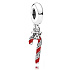 Sterling silver 925 Christmas lollipop, Santa Claus stick, Christmas bracelet pendant