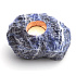 Sodalite Candlestick raw natural stone 110 x 110 x 60 mm 1 piece, stone communication