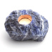 Sodalite Candlestick raw natural stone 110 x 110 x 60 mm 1 piece, stone communication