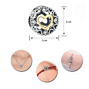 Sterling silver 925 Loving circle heart love bead for bracelet