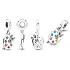 Charm Sterling Silver 925 Painting Palette, Pendant Bracelet Interests