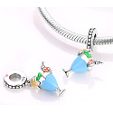 Charm Sterling Silver 925 Mixed Drink - Summer in a Glass, Bracelet Pendant Food and Drink
