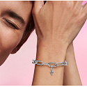 Charm Sterling silver 925 Cross - Mini medallion, bracelet pendant symbol
