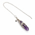 Amethyst sidereal pendulum approx. 5 cm with 20–25 cm chain | Intuition, calm, meditation, and seeking answers