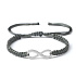 Infinity - infinity, lucky bracelet, handmade emblem, silver color adjustable